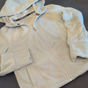 Calvin Klein Mint Green Hooded Fleece Jacket